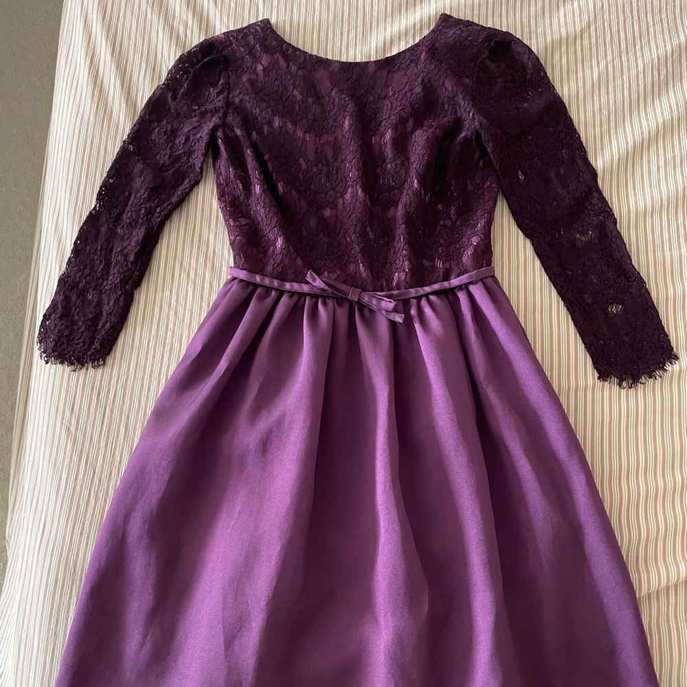 ERIN by Erin Fetherston Dress in plum (Sz 0)